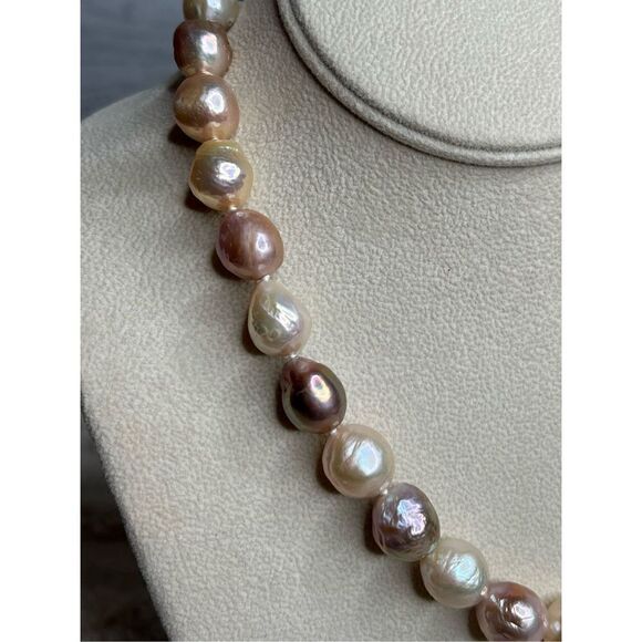 Honora Ming Cultured Pearl Blush Pink Champane luster 12.0MM-14.0MM - Picture 3 of 11